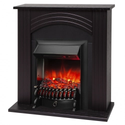 Электрокамин RealFlame Hanna DN орех с очагом Fobos Lux Black RC
